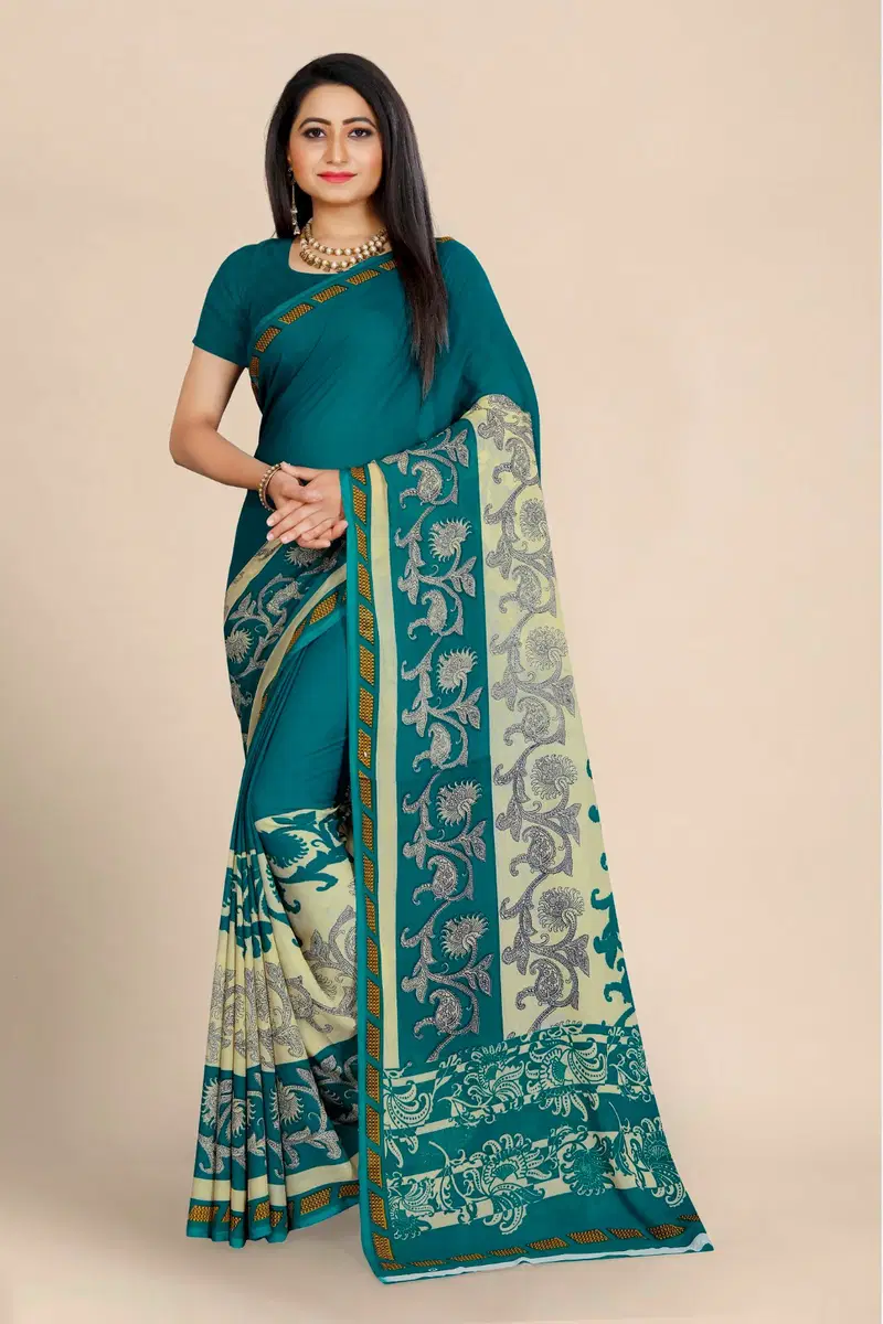 Dhruvi Designer DailyWear Georgette Saree Catalog